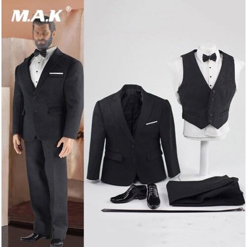 CEN-M04 1/6 Scale Soldier Figure Clothes Accessory Model British Gentleman Suit for Phicen M34 Action Figure Body