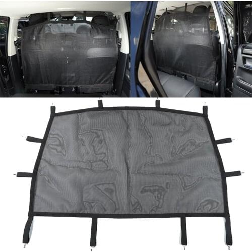 Black Car Rear Seat Shielded Isolation Net Cover Fit For Toyota 4Runner 2010-2020