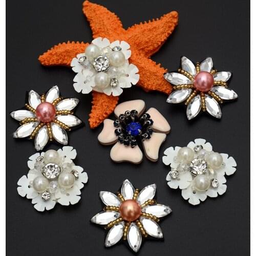 DIY 3D Handmade embroidery beaded pineapple sequins patch with pin applique for Coat Trousers Bag Brooc