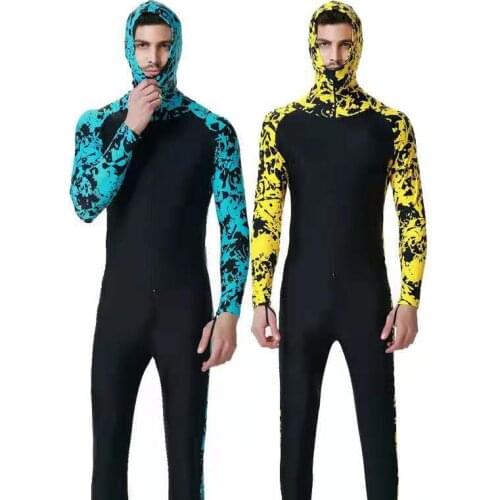 Mens Wetsuit Rash Guards Snorkeling Surfing clothing One Pieces Sports Swimwear Diving Suit
