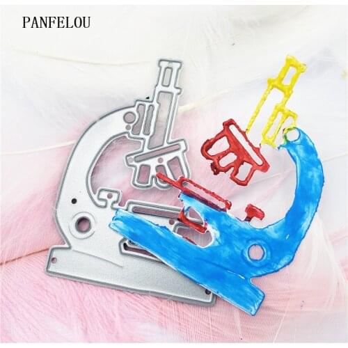 PANFELOU Toy microscope metal craft paper die cutting dies Scrapbooking/DIY Thanksgiving Day Easter Embossing mould cards