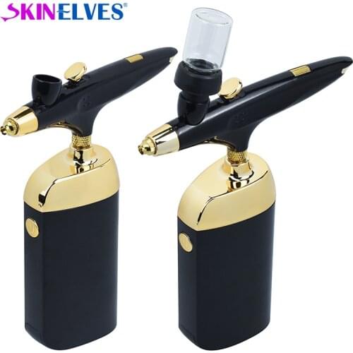 Beauty Oxygen Injection Instrument High Pressure Nano Spray Gun Wirless Airbrush Facial Tool
