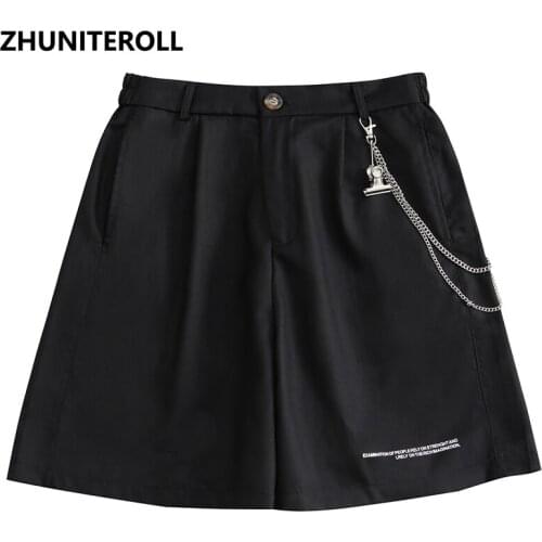 Summer 2021 Teachwear Harajuku Chain Solid Shorts Man Fashion Casual Track Shorts Jogger Shorts Streetwear Hip Hop Sweatpants