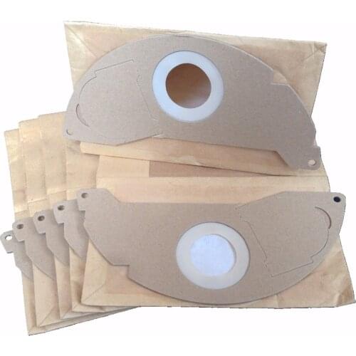 Cleanfairy 10pcs Vacuum Cleaner Bags Compatible with KARCHER WD2240 WD2250 A2004 A2206 A2054 A2534 A2254 Wet&Dry Vacuum Cleaners