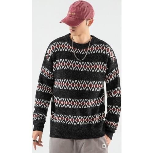 Fashion Classic Sweater MenS Oversize Pull Plus Size 2020 Long Sleeves Pullover For Autumn Spring Winter