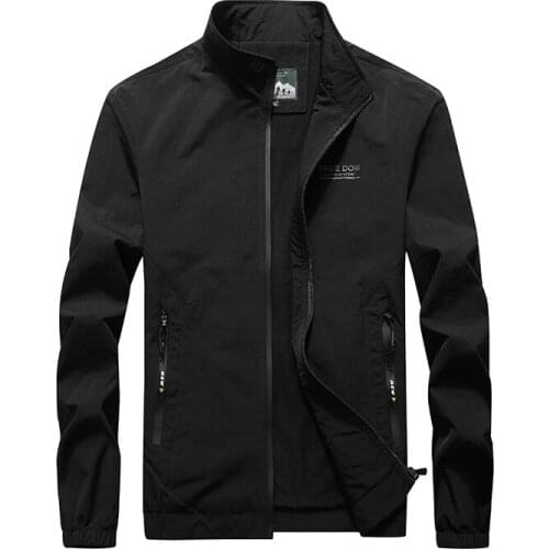 2020Outdoor Quick Dry Jacket Stand collar Men Anti-sweat Windbreaker Hiking Men Tactical Military bomber jacket men casual tops