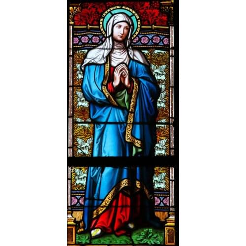 5D DIY Virgin Mary Embroidery Diamond Painting Cross Stitch Needlework Art Patterns Rhinestones Mosaic Kits Religion Stickers
