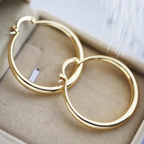 Stainless Steel Punk Hip Hop Hoop Earrings Large Circle Earrings for Women Statement Jewelry Boucles Doreilles Unusual Earrings