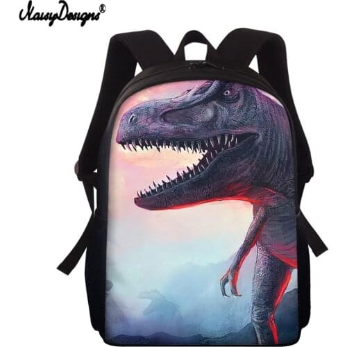NOISYDESIGNS New Children School Bags Cartoon Dinosaur Pattern Bookbag for Primary School Satchel Girls Boys Shoulder Schoolbag