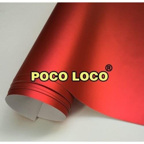 Premium Matte Satin Chrome Pearl Red Car Vinyl Wrap Phone Desktop Sticker Decal