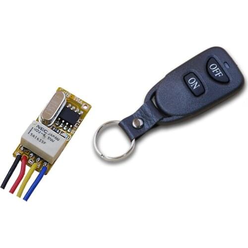 New Style DC3.7V 4.5V 5V 6V 9V 12V Receiver Transmitter Wireless Remote Control Switch Relay Switch for Lamp/Light LED ON OFF