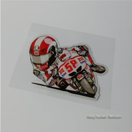 Motorsport Marco Simoncelli No.58 stickers for racing motorcycle helmets Motocross sticker reflective motor decals