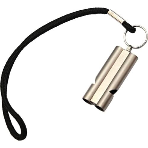 1pcs Outdoor Survival Whistle Waterproof Cheerleading Whistle Aluminum Alloy Survival Whistle Multifunction Tools rb