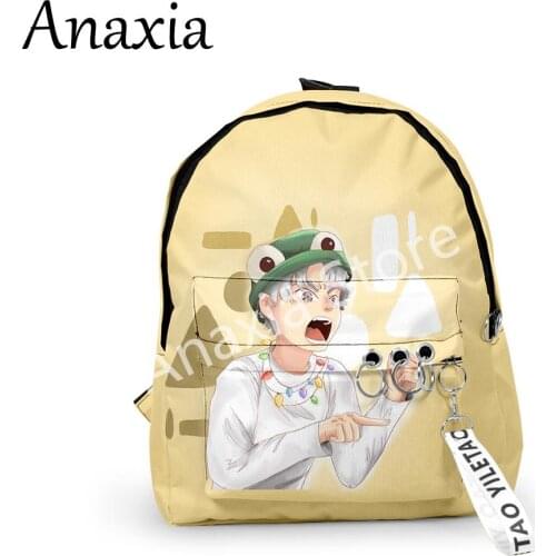 Dream smp boomerna Merch Fabric One Shoulder Keychain Backpack Printed Casual Student School Bag mini bags for girl and boy