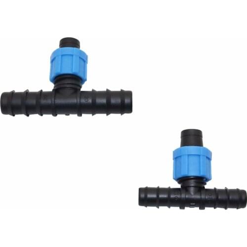 20 pcs DN16,DN20 Barbed Reducing tee Three-way connector Garden Water Connectors Micro Gardening Irrigation Accessories