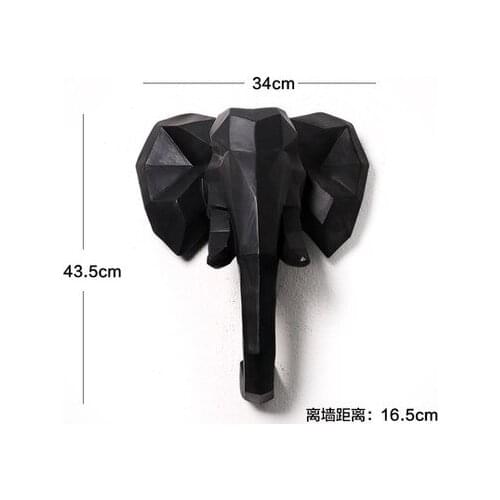 Nordic simple modern wall animal head statue elephant nose pendant Kyrgyzstan as wall art jewelry gifts housewarming opening