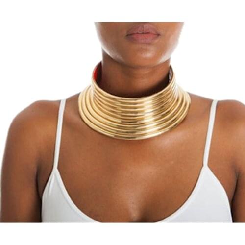African cultural countries gorgeous adjustable personality creative style large neck chain rich womens jewelry womens necklace