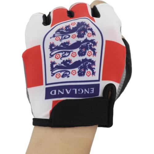 England National Team Cycling Gloves Men Women Universal Half Finger Bike Gloves Anti-slip Breathable Bicycle Gloves