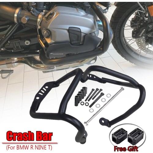 R NINET Crash Bar Engine Guard Bumper Highways Frame Protector for BMW R Nine T R9T Racer Pure Scrambler Urban G 2020 2019 2018