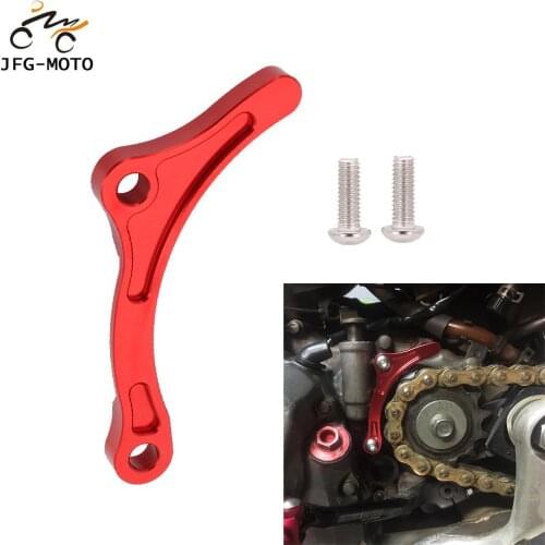 Motorcycle CNC Aluminum Engine Plate Guard Case Saver Chain Sprocket Protector For HONDA CRF250R 2010-2017 CRF450R 2009-2016