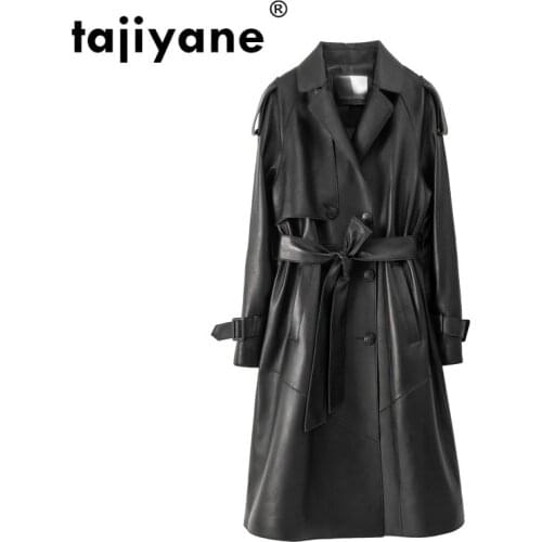 Tajiyane Real Genuine Leather Long Jacket Womens Clothing Sheepskin Coat Winter Coats and Jackets Women Clothes D9516Q01 WPY471