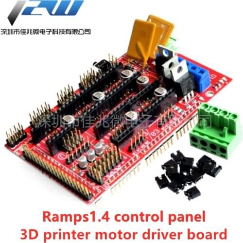 1 Pcs. Base plate of Ramps Panel 1.4 pieces of 3D printers Shield Red Black controls