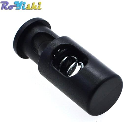 10pcs/pack Plastic Cord Lock Stopper Cylinder Barrel Toggle Clip For Garment Accessories