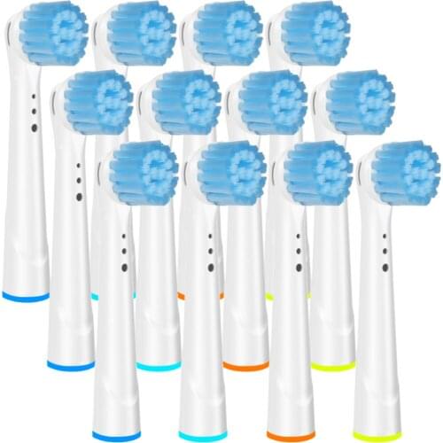 12Pcs Sensitive Toothbrush Heads for Oral-B Toothbrush Heads Advance Power/Pro Health Electric Toothbrush Heads