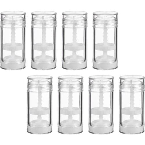 8Pcs 30ml Twist-Up Refillable Bottles Empty Deodorant Stick Tube Container