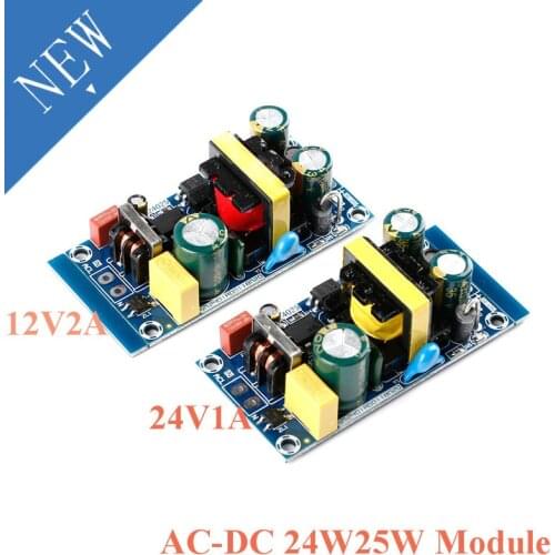 AC-DC Isolated Switching Power Supply Module 12V 2A 24V 1A Power Board Bare AC to DC 24W 25W 100V-265V