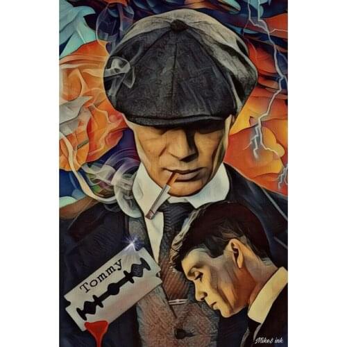 Diamond Painting Full Square/Round Drill Daimond Painting"Peaky Blinders"Mosaic Rhinestone Embroidery home decor WG1922