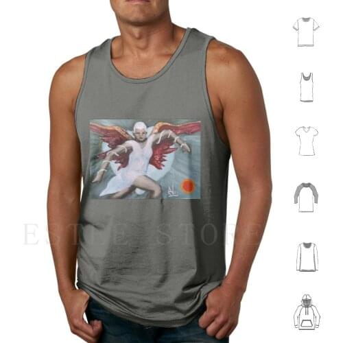 Angelic Vision Tank Tops Vest Sleeveless Angels Angel Art Winged Figure