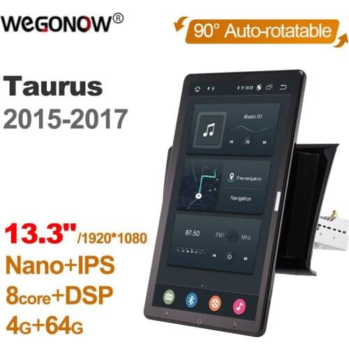 Auto Rotatable 1920*1080 13.3" Ownice Android 10.0 Car Multimedia for Ford Taurus 2015 - 2017 Car Auto Radio 1din System Unit
