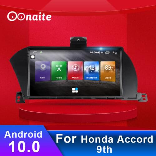 Oonaite Android 10 4G+64 Car Multimedia Player For Honda Accord 9th 2014-2016 Car GPS Navigation HD Head unit Stereo