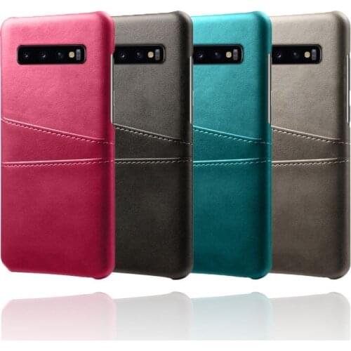 Luxury Card Holder Case for Samsung S8 S9 S10 S20 Ultra Plus S10e Leather Wallet Back Case for Samsung A50 A70 A51 A71 A10 Cover