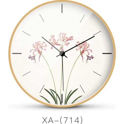 Wooden Creative Wall Clock Modern Design Simple Bedroom Vintage Wall Clock Silent Quartz Zegar Scienny Home Decoration ZB50WC