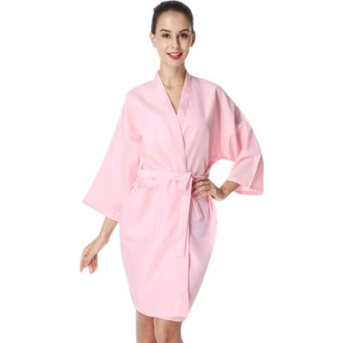 Hair Bathrobe Salon Client Gown Salon Professional Cape Beauty Guest Robe Clothes Wraps Barber Capes Apron Work Clothes