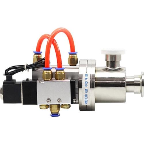 KF-16/25/40/50 Elbow Or Y Pneumatic flapper Valve Angle Valve Vacuum KF Clamp End For Beer Brewing