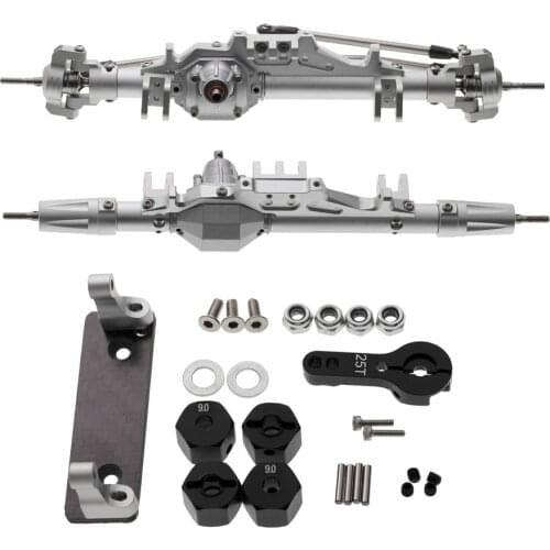 Aluminum Alloy Metal Front Rear Axle Assembly Kit for Axial Wraith RR10 90018 90045 90048 90053 1/10 RC Car Upgrade Parts
