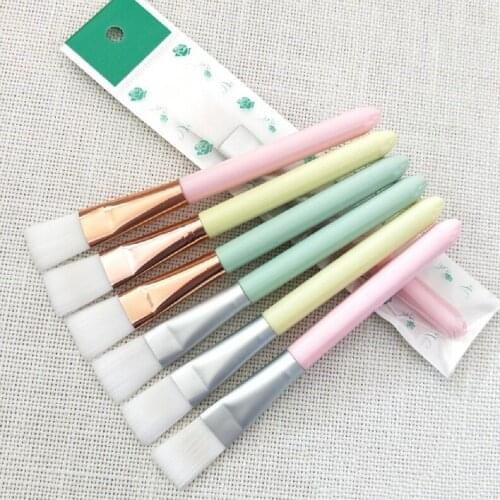 Candy Colors Facial Mask Brush Beauty Cosmetic Makeup Tools Soft Foundation Brushes Plastic Face Clean Brush For Skin Care