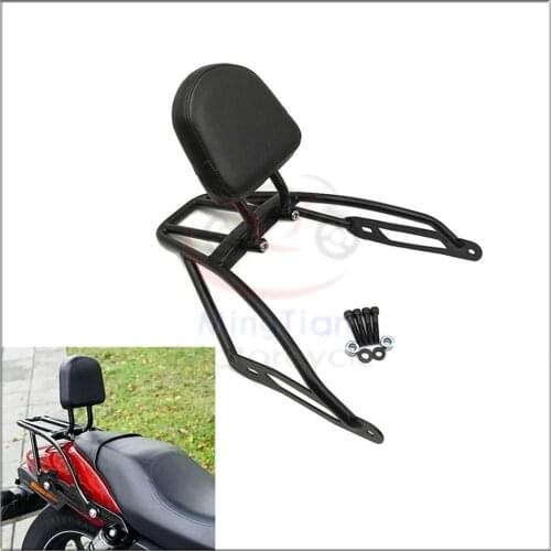 Motorcycle Luggage Support Bracket Holder w/ Detachable Backrest Rack Sissy Bar for Harley Street 500 XG500 750 XG750 2015-2019