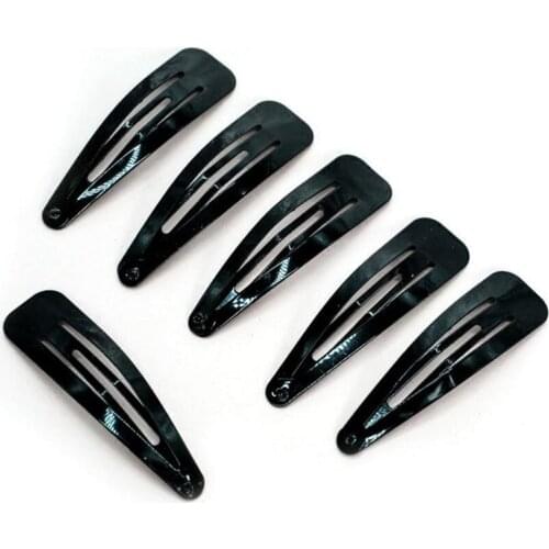 24Pcs/Lot Fashion Women Hair Accessories Solid Black Barrette BB Hair Clip Simple Headdress Drop Hairclip Hair Clips for Girls