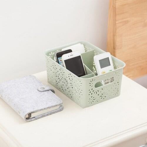 Cosmetics Desktop Storage Box Pen Holder Organizer Case 6 Slots Grids Makeup Rack Multifunction Plastic Basket