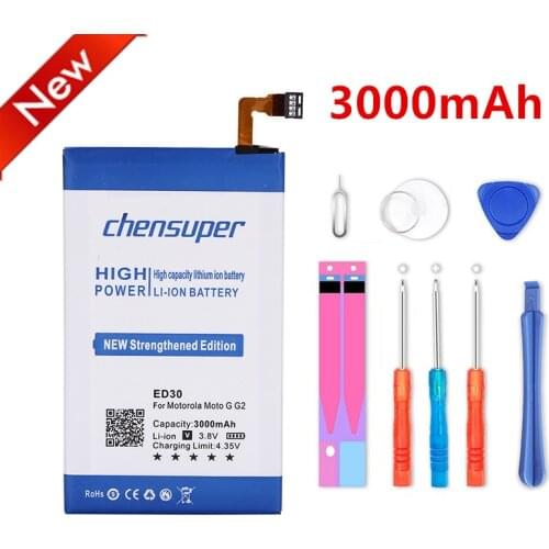 New High Quality ED30 3000mAh Battery for Motorola moto G G2 XT1028 XT1032 XT1033 XT1034 Cell phone