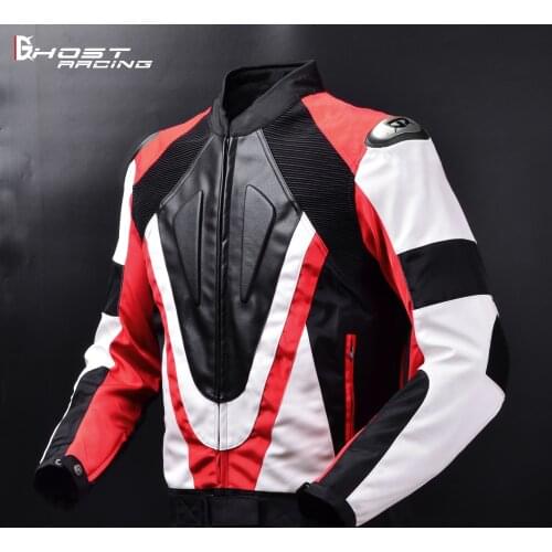 GHOST RACING motorcycle riding clothing anti-fall leather sports suit motorcycle racing off-roadjacket