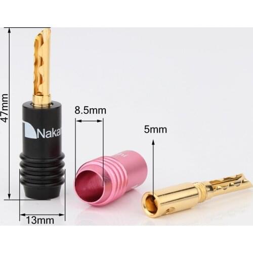 Nakamichi BA1470 Excellent Gold Plated Audio Banana Speaker Plug Connector