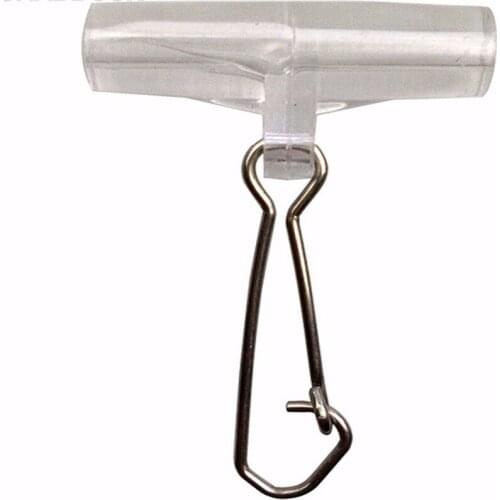 20pcs/Box Plastic Head Swivel With Stainless Steel Duo Lock Snap Fishing Sinker Slide Swivel For Braid Fishing Line Slider