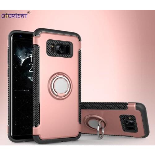 For Samsung Galaxy S8 S 8 Plus G955 Finger Ring Shockproof Case SM G955F G955S G955FD G955U G9550 G955A Car Holder Stand Cover