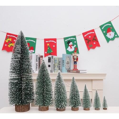 Christmas Tree Decorations Table Decor Set Up Mini White Edge Cedar Christmas Tree Supplies Christmas Decorations Party Decor
