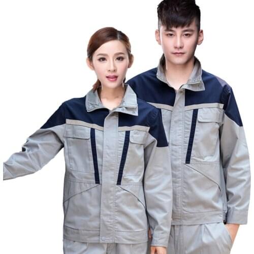 Siamese Uniforms For Men Women Worker Clothing Workwear Suit Stand-Collar Car Wash Repairman Machine Welding Worker Uniforms